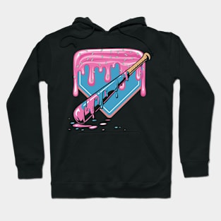 Baseball Plate Drip Ice Cream Hoodie